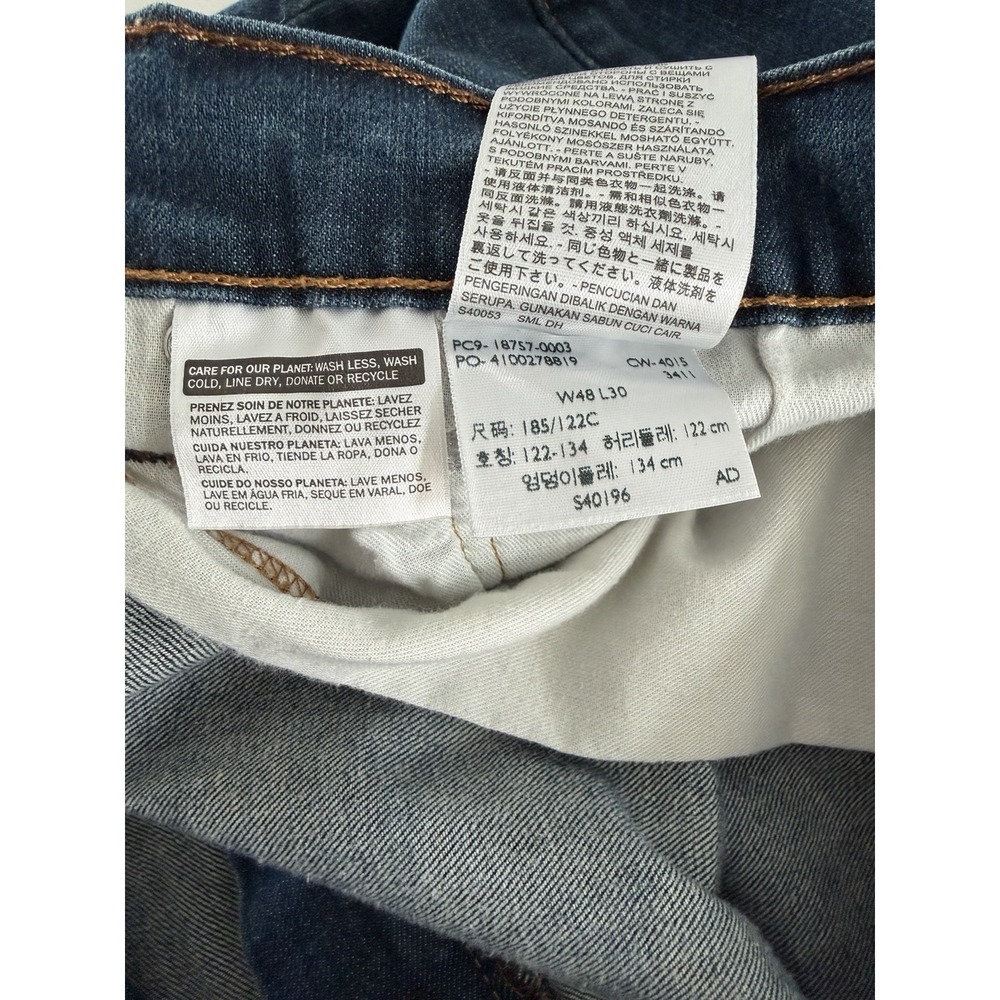 Levi's 541 Athletic Fit Jeans Men's 48x30 Blue Stretch Denim Pants - Picture 7 of 12